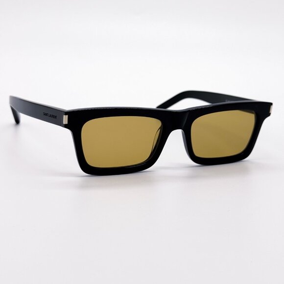 NEW SAINT LAURENT SSL 461 BETTY 008 BLACK YELLOW UNISEX SUNGLASSES SL461 008 - Picture 5 of 10